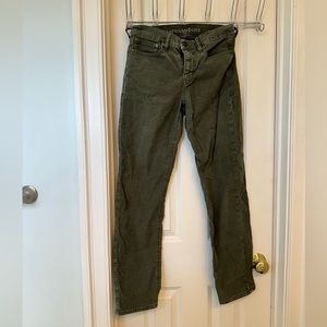 Dark Green American Eagle 90s Straight Jean Size 4